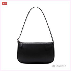 Small Adjustable Shoulder Bag Crocodile Pattern Clutch with Zipper Retro Purse